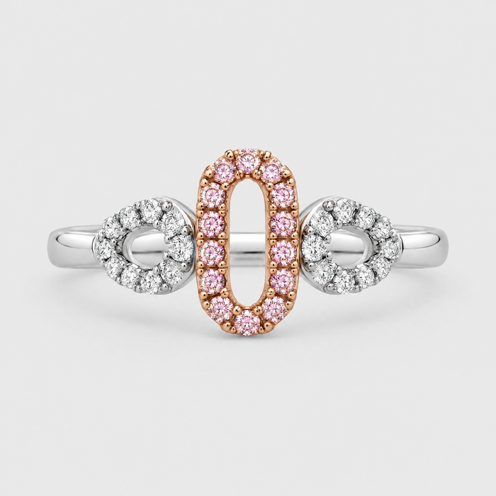 Argyle Pink Diamond Ring - Amaya, front view