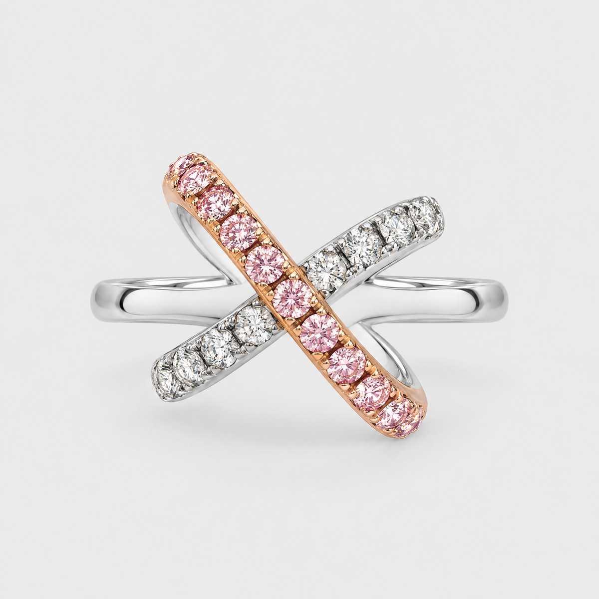 Argyle Pink Diamond Ring - Kira, front view