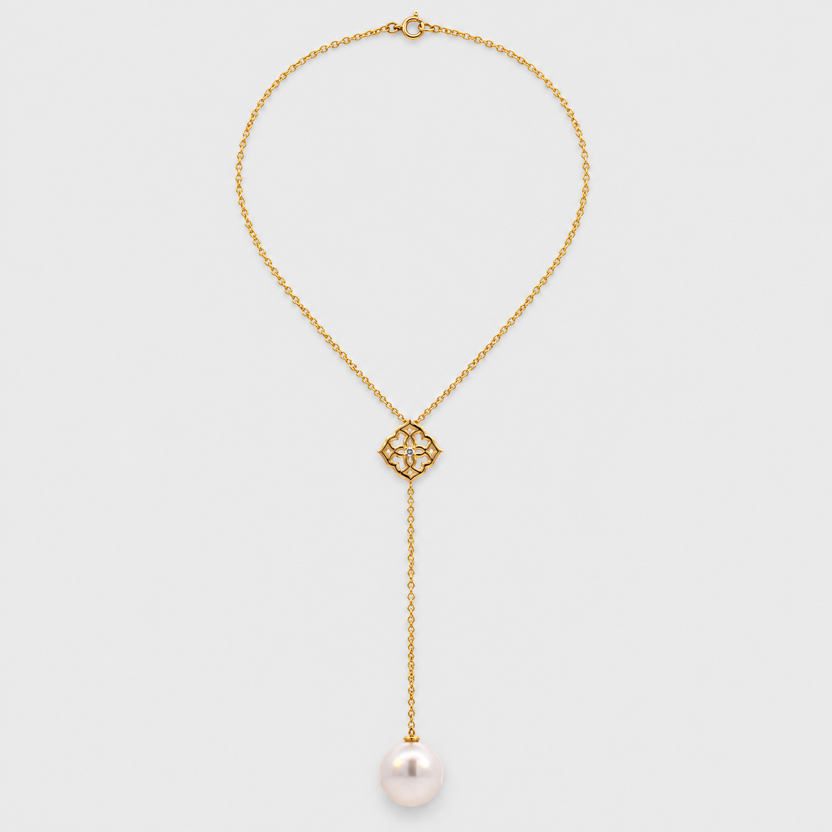 Autore Lariat Necklet, laid flat