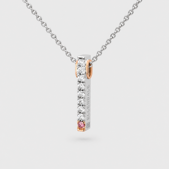 Argyle Pink Diamond Pendant - Desert Rose, front view