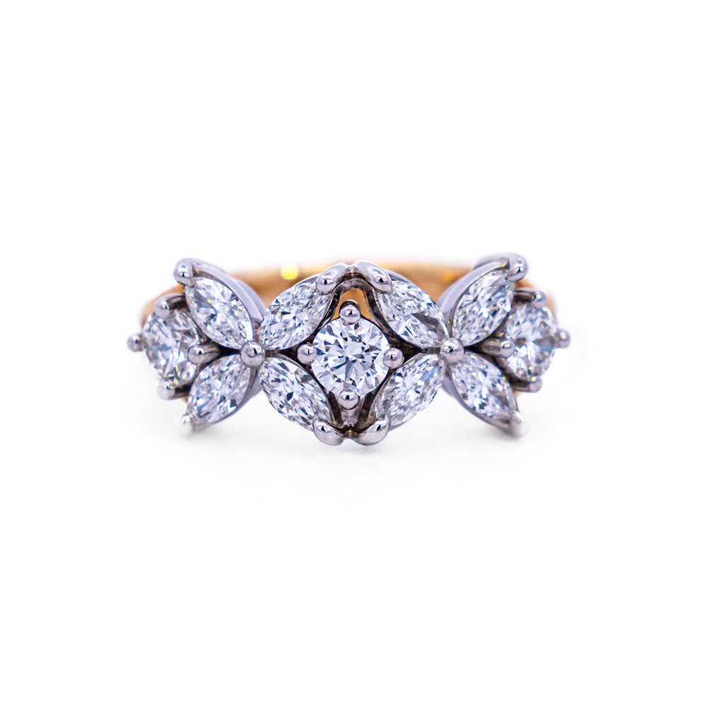 Marquise-cut diamond cluster ring, NY2K Jewellers, Maroochydore